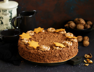 Chocolate cake.