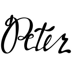 Peter name lettering