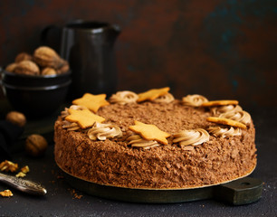 Chocolate cake.