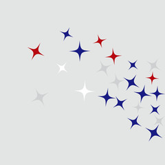 Colorful Stars Confetti, Mystery Sparkling Vector Background. Trendy Glowing Magic Glitter, Lights. Festive Falling Colorful Stars Confetti for Ads, Posters. 
