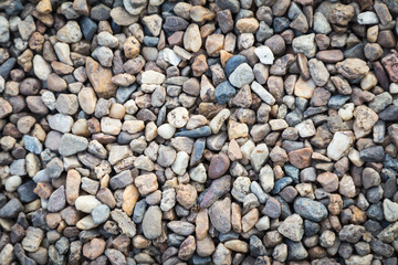 Stone pebbles texture background.