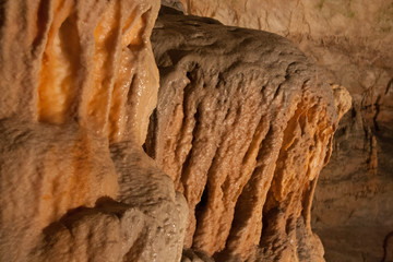 Stalagmite in a cave