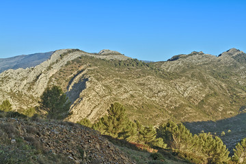 Bernia Mountains in Alicante. Spain