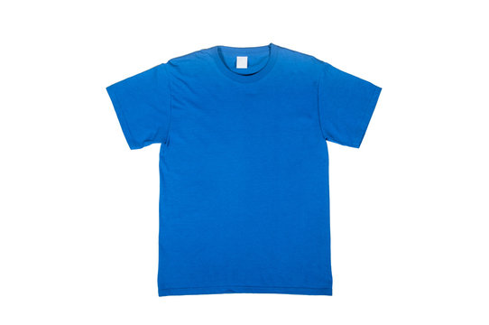 Blue Tshirt Template Ready For Your Own Graphics