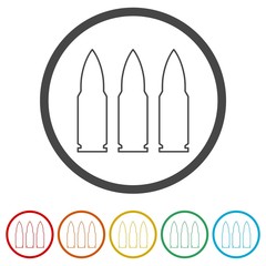 Bullet Icon, 6 Colors Included
