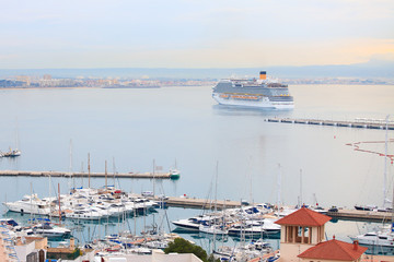 Cruise ship on Palma Mallorca