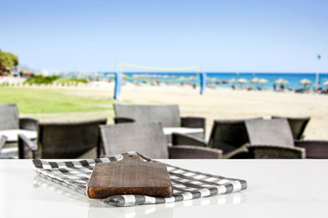 table background and beach background 