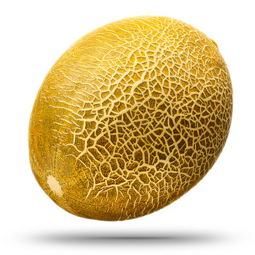 Cantaloupe melon isolated on white background. With clipping path.