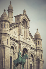 Le sacre-Coeur  style vintage - Montmartre Paris