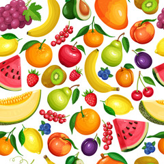 Berries and Fruits Seamless