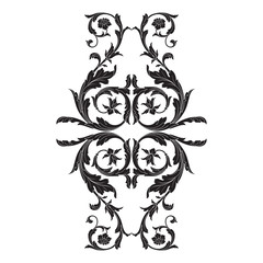 Classical baroque vector of vintage element for design. Decorative design element filigree calligraphy vector. You can use for wedding decoration of greeting card and laser cutting.