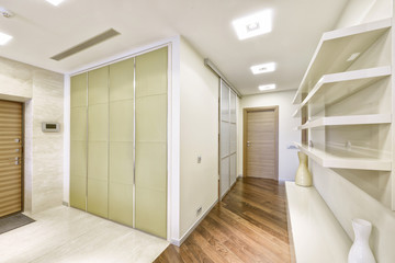 Russia,Moscow - The interior design of the hall in a new apartment.