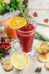 Herbal berry tea
