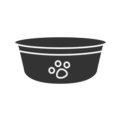Dog's bowl glyph icon