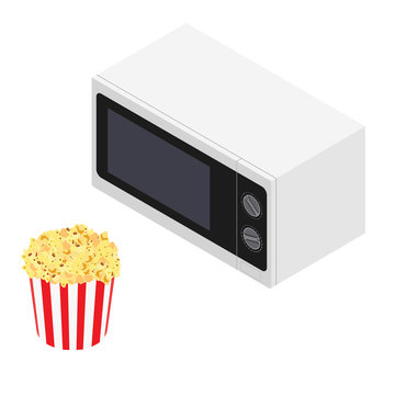 Microwave Oven And Popcorn