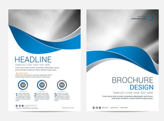 Brochure template flyer design vector background