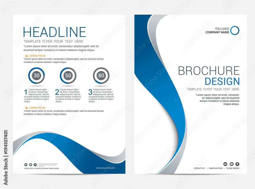 Canvas Prints brochure template flyer design vector background