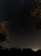 Fototapeta premium night sky with shutter speed