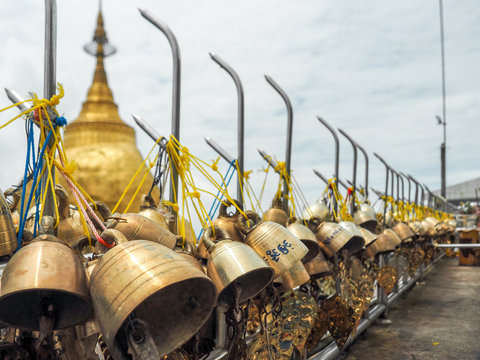Golden bells in temple