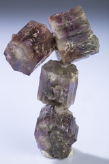 Aragonite Caption, Twinned crystal aggregate of aragonite mineral