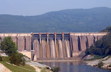 Foto op Aluminium hydroelectric power plant on Drina river Perucac © goce risteski