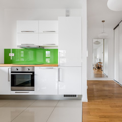 Fototapeta na wymiar Modern kitchen in new flat