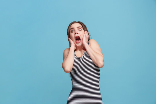 Scared face of girl stock photo. Image of madness, person - 28518734