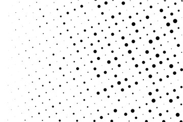 Grunge halftone background. Digital gradient. Dotted pattern with circles, dots, point small and large scale.