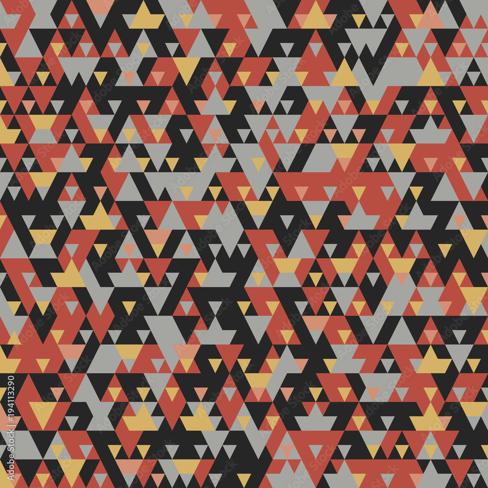 Poster Modern background with cool triangular shapes pattern 3d rendering