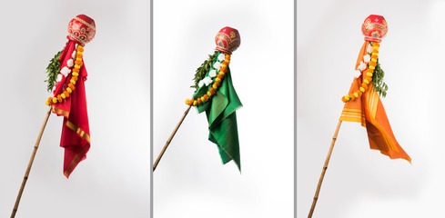 Naklejka premium Gudi Padwa Marathi New Year 