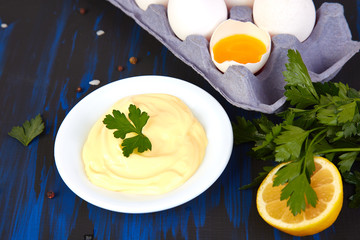 Homemade sauce Mayonnaise