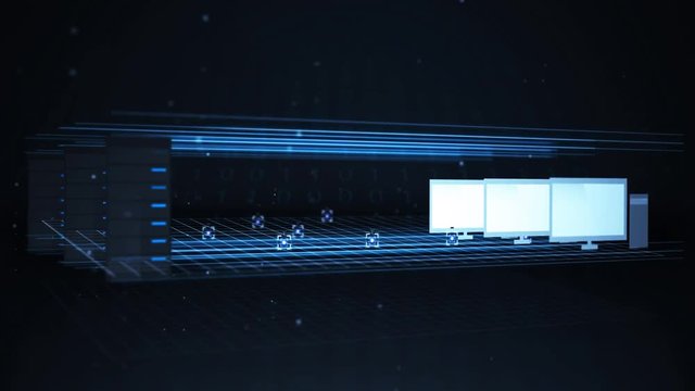 Transferring Data from a Network Server to a Computer workstation - Network Sharing Concept