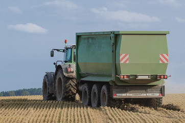 FARM - A modern tractor during field works