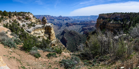 Fototapeta na wymiar South Rim of Grand Canyon in Arizona