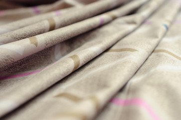 Quality linens. Satin. Natural fabric.