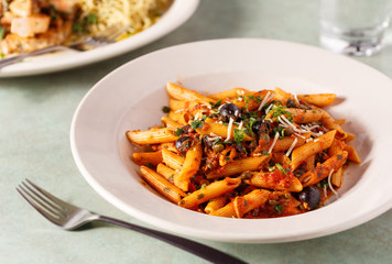 Penne Puttanesca Dish