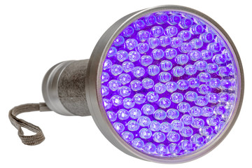 lampe torche à leds, lumière ultraviolette