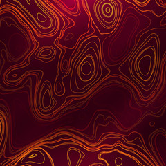 Abstract colorful topographic background with colored liquid wavy lines.