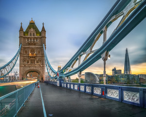 Obraz premium Tower Bridge and The Shard