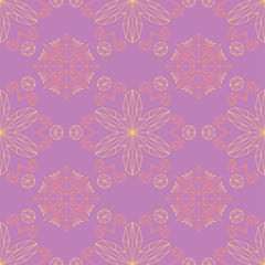 Floral seamless pattern. Colored background