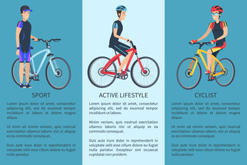 Sport and Active Lifestyle Set Vector Illustration