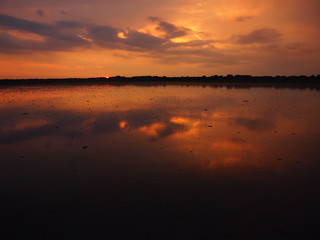 Sonnenuntergang Wattenmeer Juist