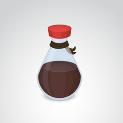 Soya sauce vector icon.