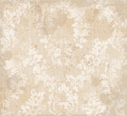 Damask ornament pattern texture Vector. Royal fabric background. Luxury decors textile