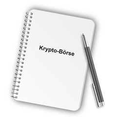 Notizblock Hochformat 05 - Krypto-Börse