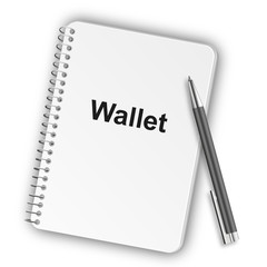 Notizblock Hochformat 05 - Wallet