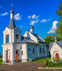 Fototapeta na wymiar The Church in the village of Ivanovo region Dacheva