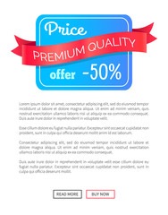Price Premium Quality Offer -50 Off Half Discount