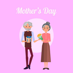 Grandpa Congratulates Grandmother on Mother s Day