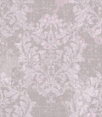 Royal ornament fabric background. Damask pattern texture Vector. Luxury background decors